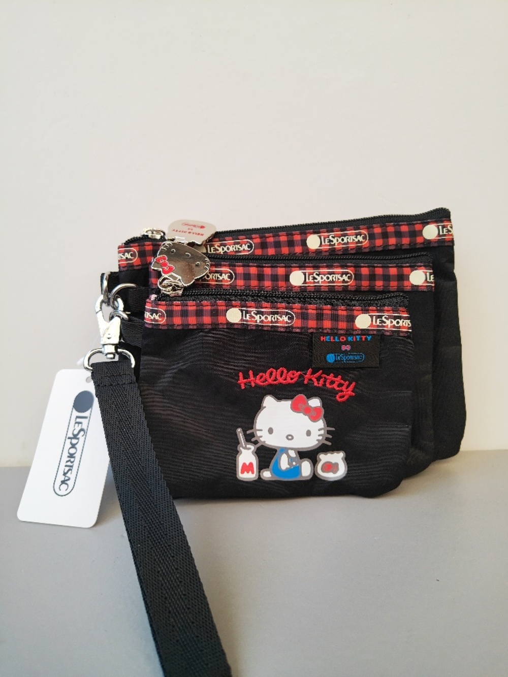 LeSportsac Hello Kitty Wristlet Pouch Set of 3 NWT